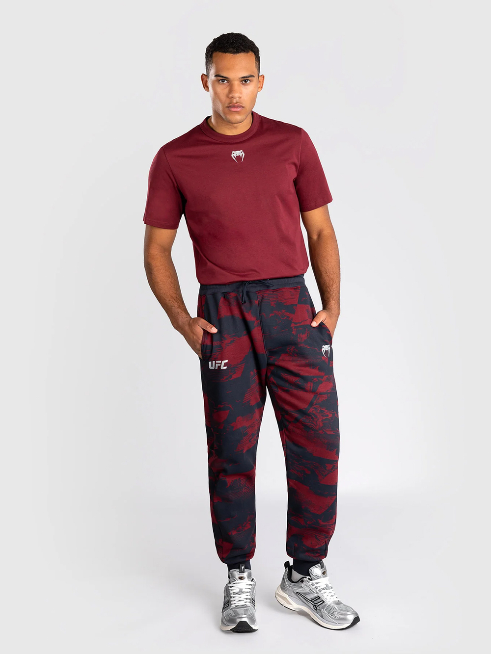 Брюки спортивные Venum UFC Zenith Fight Week Navy Blue/Burgundy/Silver