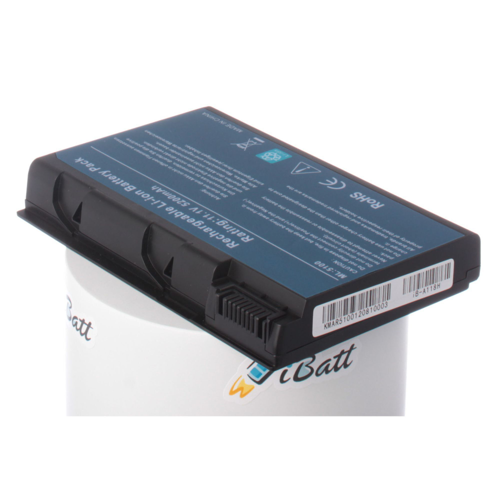 Аккумулятор iBatt 5200mAh для ноутбука Acer BATBL50L4, BATBL50L8H (11,1В)