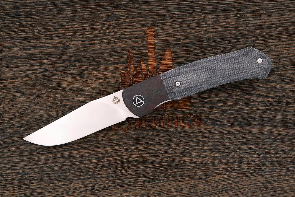Нож складной QSP QS137-A Gannet, клинок 85мм, сталь 154CM, рукоять микарта