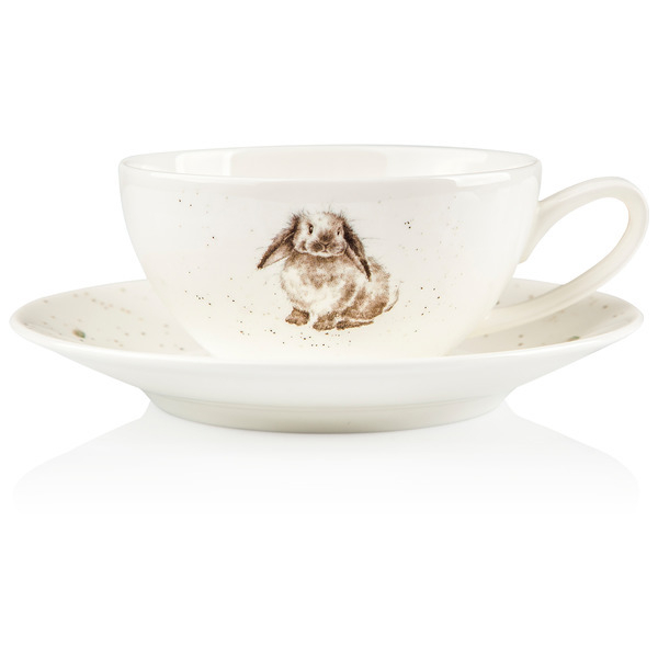 Чашка для капучино с блюдцем 220мл Кролик Royal Worcester