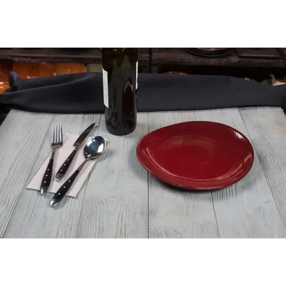 Блюдо овальное 25*22,5 см h2,4 см Evolution Dark Red P.L. Proff Cuisine [1]