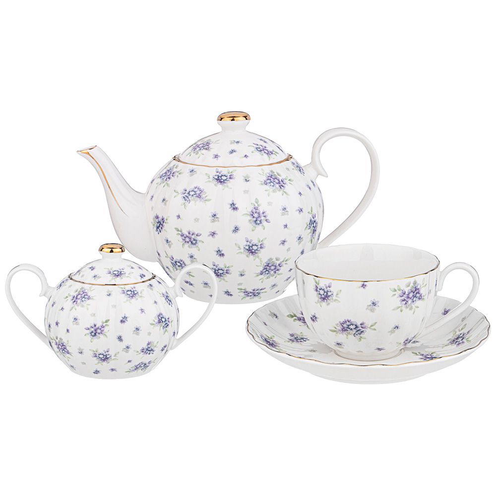 ЧАЙНЫЙ СЕРВИЗ LEFARD "SONNET IN BLUE" НА 6 ПЕР. 14 ПР. 1200/400/280 МЛ (КОР=4НАБ.)