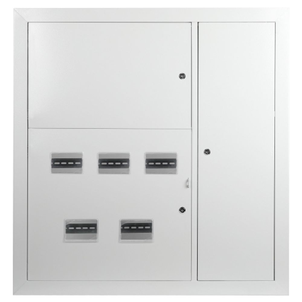 Корпус металлический встраиваемый ЭРА SIMPLE ЩЭ-5 (1000х960х140) 5 квартирный IP31 УХЛ3 серый | Электротовары