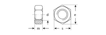 ЗУБР ГОСТ ISO 4032-2014, кл. пр. 6, M5, цинк, 5 кг, шестигранная гайка (303550-05)
