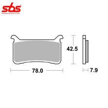 SBS 947HS тормозные колодки передние
