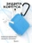 Чехол для Airpods 1/2 Gurdini прорезиненный soft touch Голубой