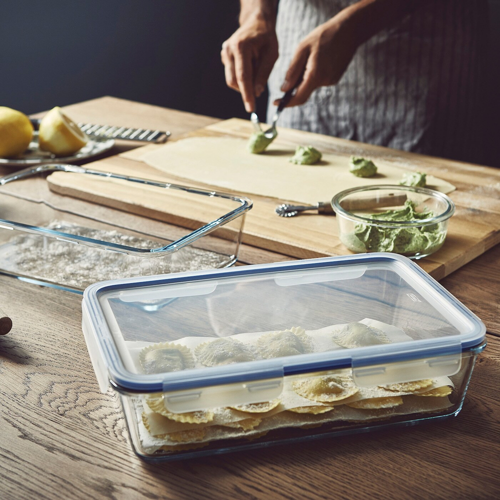 IKEA 365+ Контейнер для пищевых продуктов с крышкой, прямоугольный/стеклопластик, 3,1 л