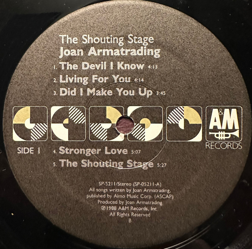 Joan Armatrading - The Shouting Stage (США 1988г.)