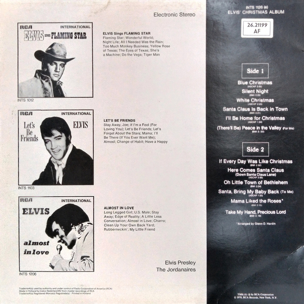 Elvis Presley / Elvis' Christmas Album (LP)