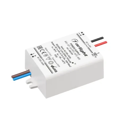Блок питания ARJ-SP-10-PFC-NFC-WR (10W, 3-45V, 0.15-0.5A) (Arlight, IP20 Пластик, 5 лет)