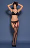 553 Strip panty Lola Nero-Red
