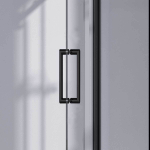 Душевой уголок Комо-Н (Como-N) VSR-4CN8012CLB, 1200*800, черный, стекло прозрачное,