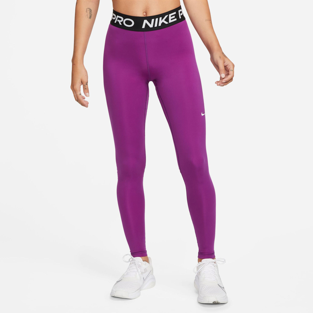 Женские теннисные брюки Nike Pro Tight Women - Berry, Black