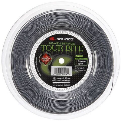 Теннисные струны Solinco Tour Bite Diamond Rough (200 m) - grey