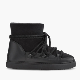 Высокие комбинированные кеды INUIKII Sneaker Classic Black на меху