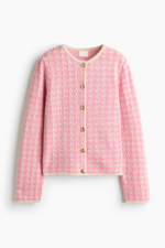 Жаккардовый трикотажный кардиган - H&M