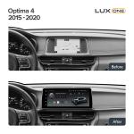 Магнитола для KIA Optima 4 2016-2020 (ШГУ цветной) - Teyes LUX ONE 360 монитор 12.3", Android 10, Быстрая, CarPlay, 4G SIM-слот, 4 камеры в комплекте