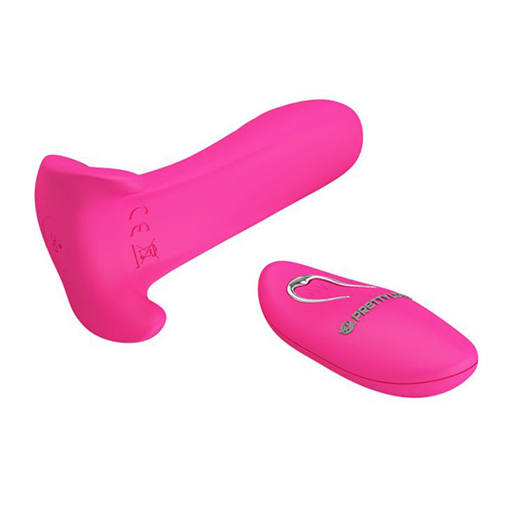 Розовый мультифункциональный вибратор 10см Pretty Love Remote Control Massager BI-014850W-1