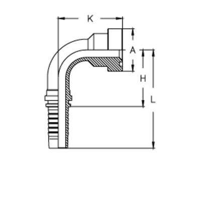 Фитинг DN 25 SFS CAT 1 47.6 (90)