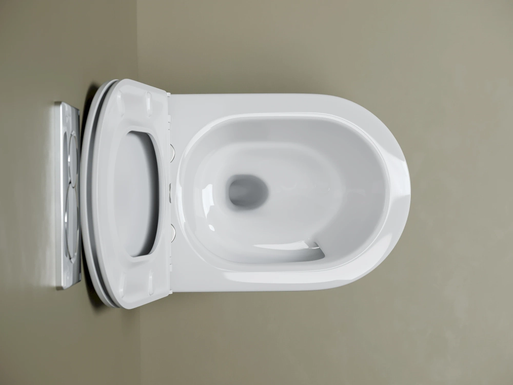 Унитаз подвесной Ceramicanova Амато (Amato) CN4013T торнадо, с сиденьем микролифт, белый