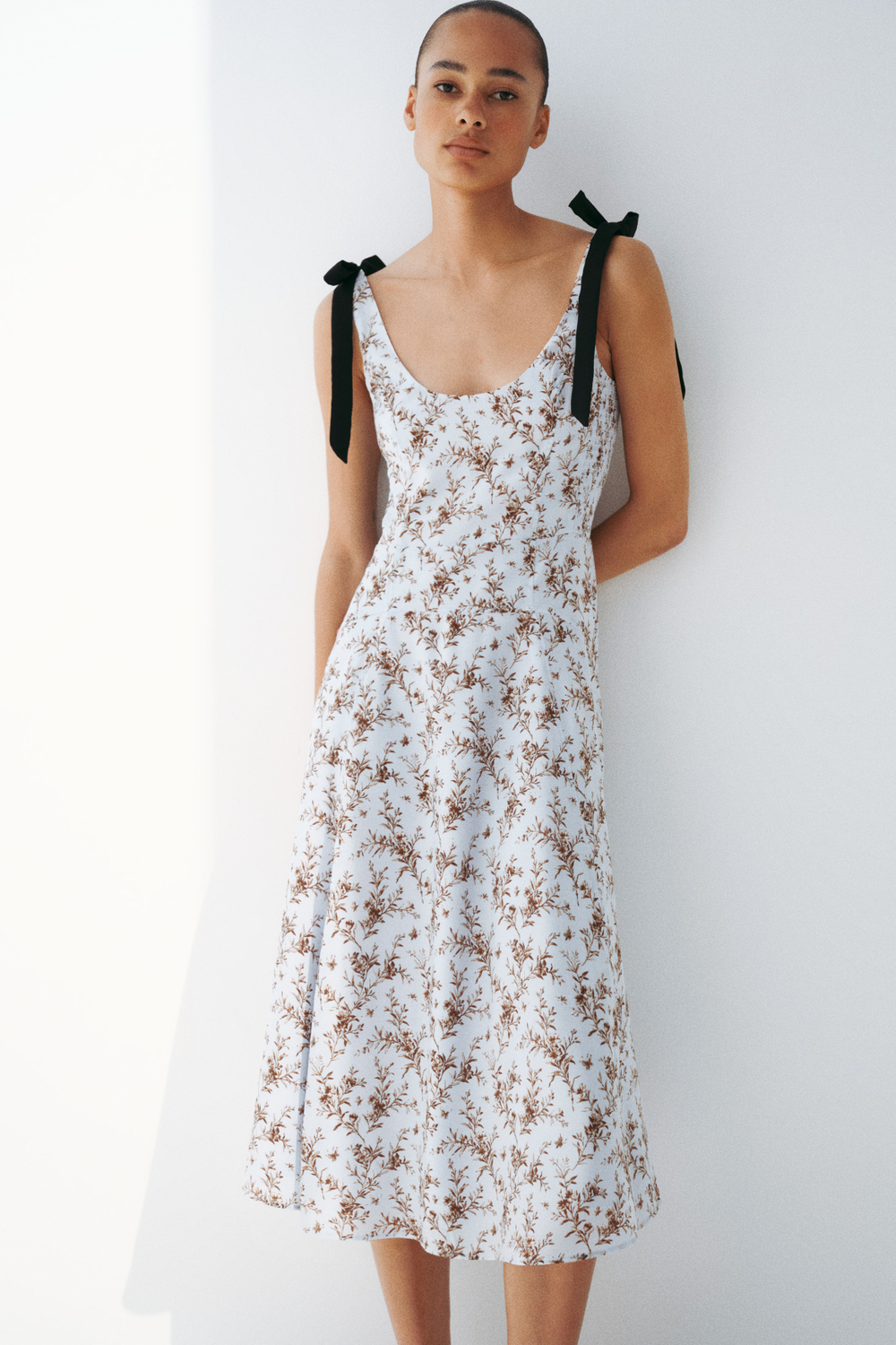 Платье с широкими бретелями - H&M