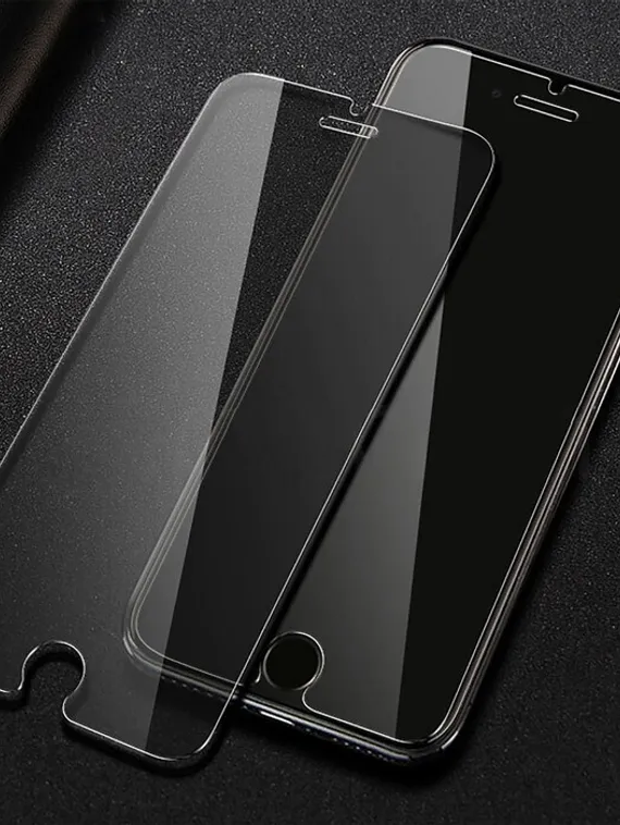 Защитное стекло 2.5D LuazON для iPhone 6 Plus/6S Plus (5.5"), полный клей