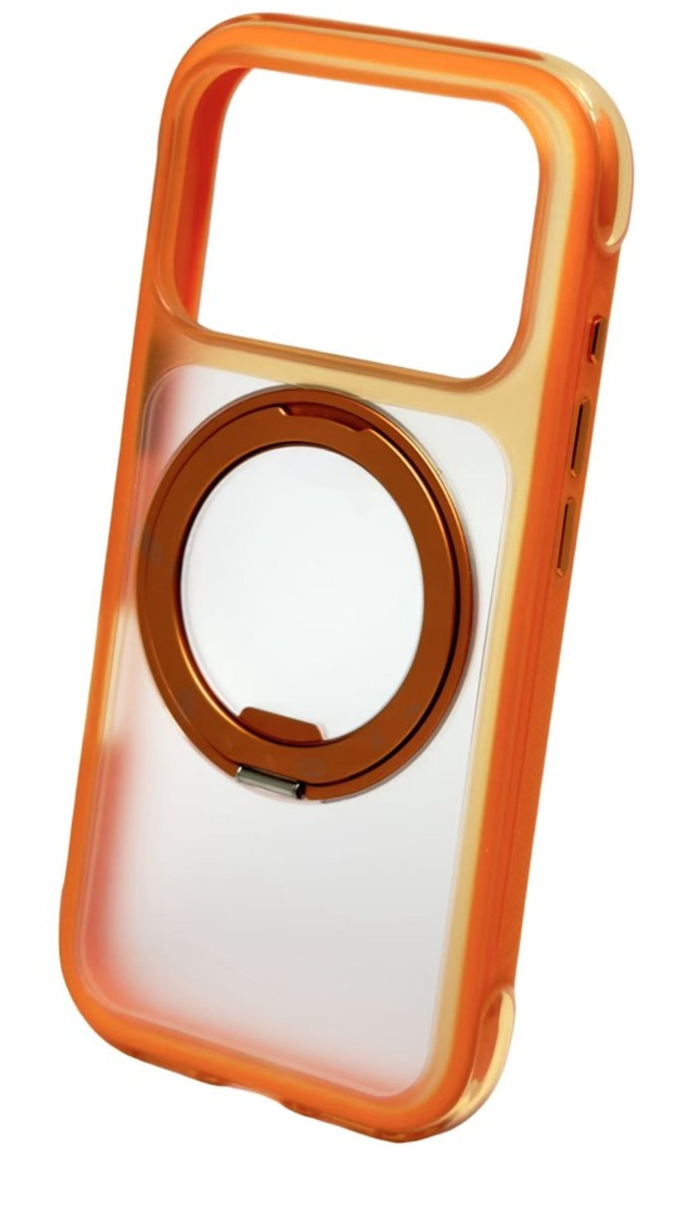 Накладка для i-Phone 17 Pro Keephone Monica Airbag Pro оранжево-прозрачный