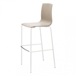 Стул барный пластиковый Scab Design Alice Barstool, лен, тортора