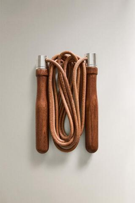 ZARA HOME КОЖАНАЯ СКАКАЛКА, КОРИЧНЕВЫЙ
