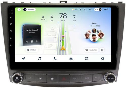 Магнитола для Lexus IS250 XE20 2005-2013 (ШГУ монохром) - Teyes CC4L-DTS монитор 10.1" IPS, Android 14, Быстрая, Snapdragon 662, CarPlay, 4G SIM-слот