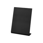 Табличка меловая настольная А4 (21x29,7 см), L-образная, вертикальная, ПВХ, ЧЕРНАЯ, BRAUBERG, 291292