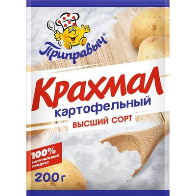 КРАХМАЛ В/С 200гр (1х20) ПРИПРАВЫЧ