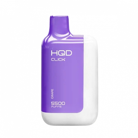 Набор HQD Click 5500 с картриджем Виноград 5500 затяжек 20мг (2%)