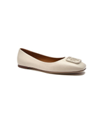Кожаные балетки georgia TORY BURCH - кремовый(86721)