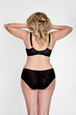 Бюстгальтер на косточках с чашками plus size из микрофибры и сетки (Размер: 80I) (Цвет: телесный)