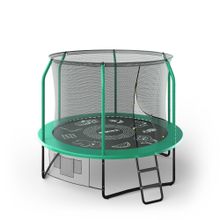 Батут UNIX Line Премиальный с играми / Supreme Game 8 ft (244 см) зеленый