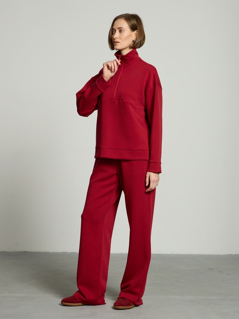 Брюки спортивные ягодные (Размеры L, XL)