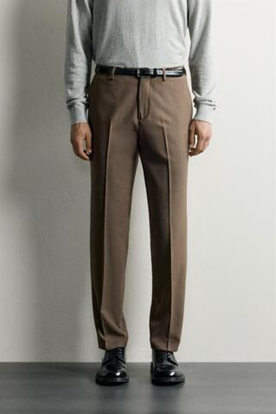 КОСТЮМНЫЕ БРЮКИ КЛАССИЧЕСКОГО КРОЯ — ZARA