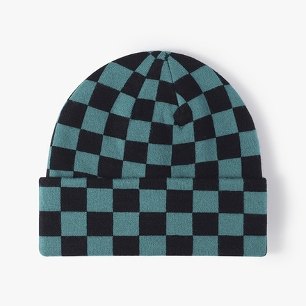 Шапка STUFF "Checker" Зеленый