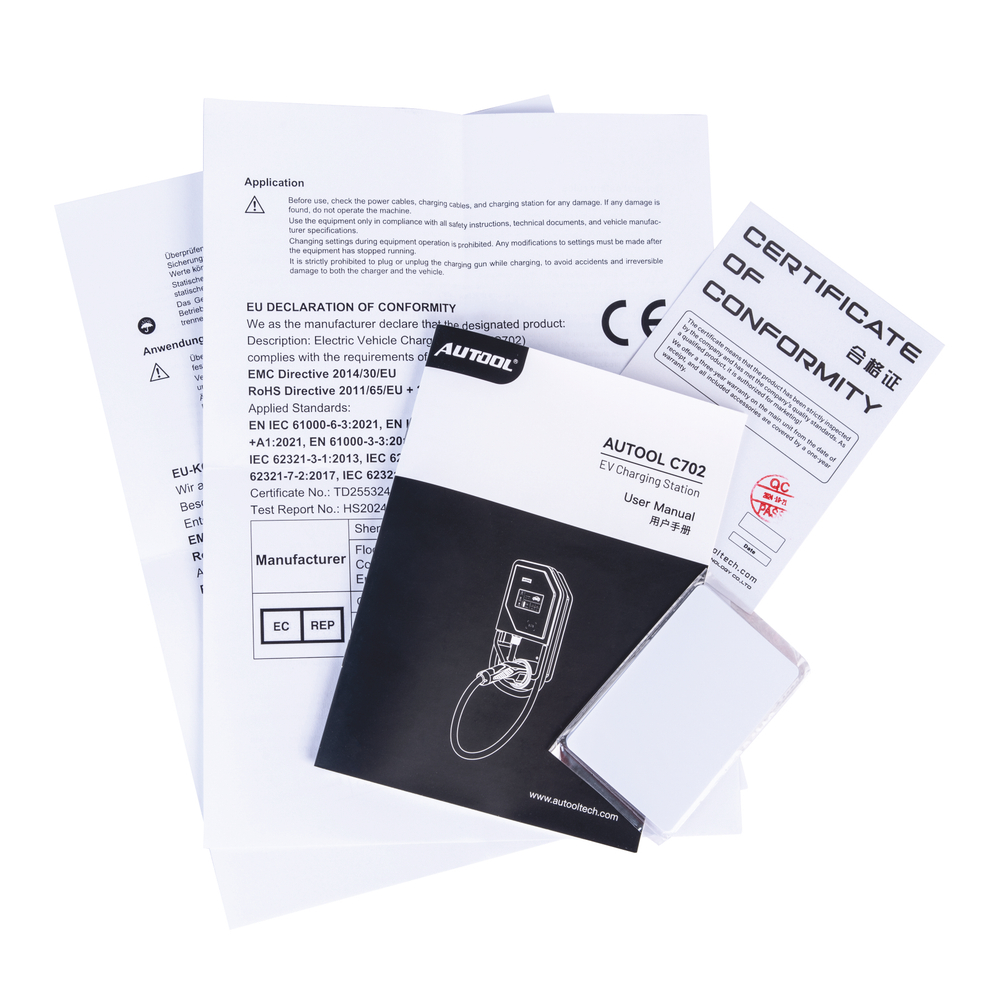 Зарядная станция для электромобилей AUTOOL C702