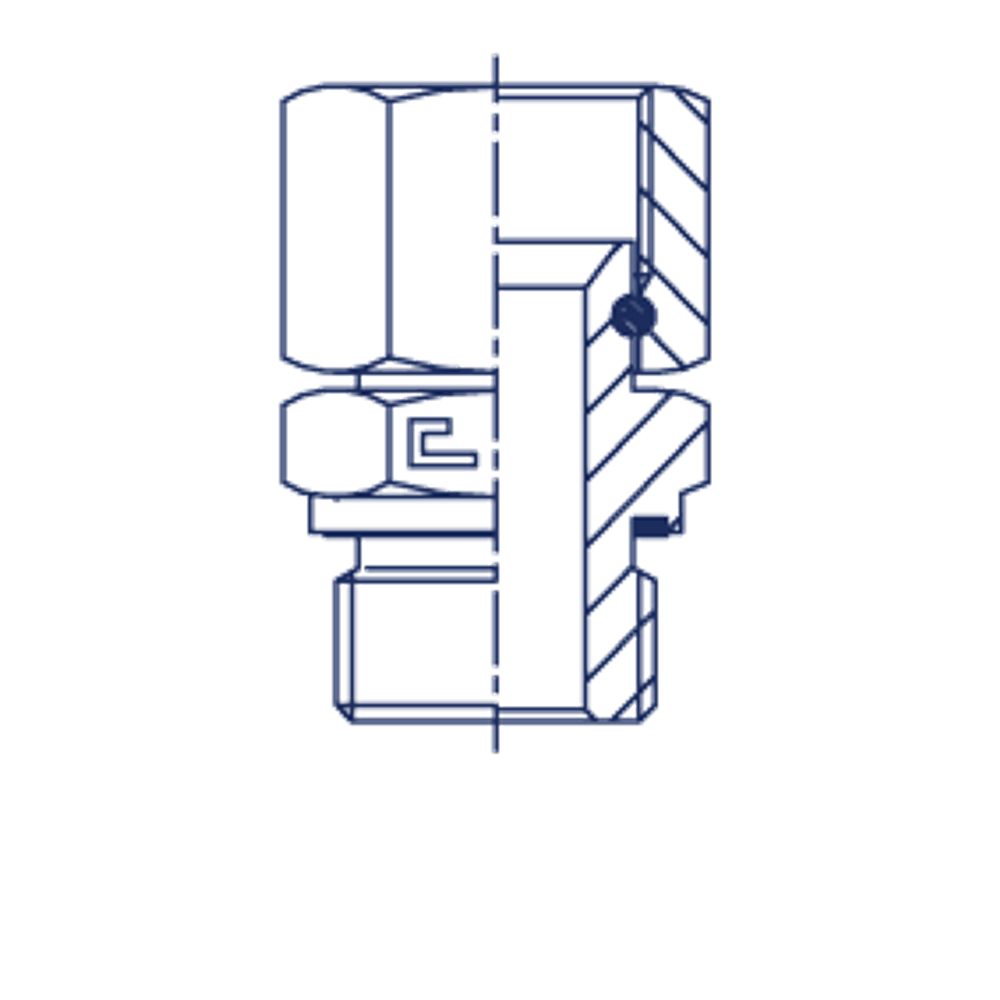 Штуцер FNE JIC 3/4 - BSP 3/8