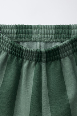 ZARA БРЮКИ В ПОЛОСКУ, МЯГКИЙ ЗЕЛЕНЫЙ