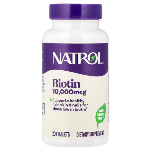Natrol, биотин, 200 таблеток