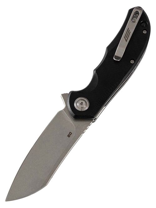 Нож складной GhostBlade Banshee, сталь D2, 58-62 HRC, Sheepfoot, рукоять G10 чёрная, замок Liner lock, флиппер, 128 г