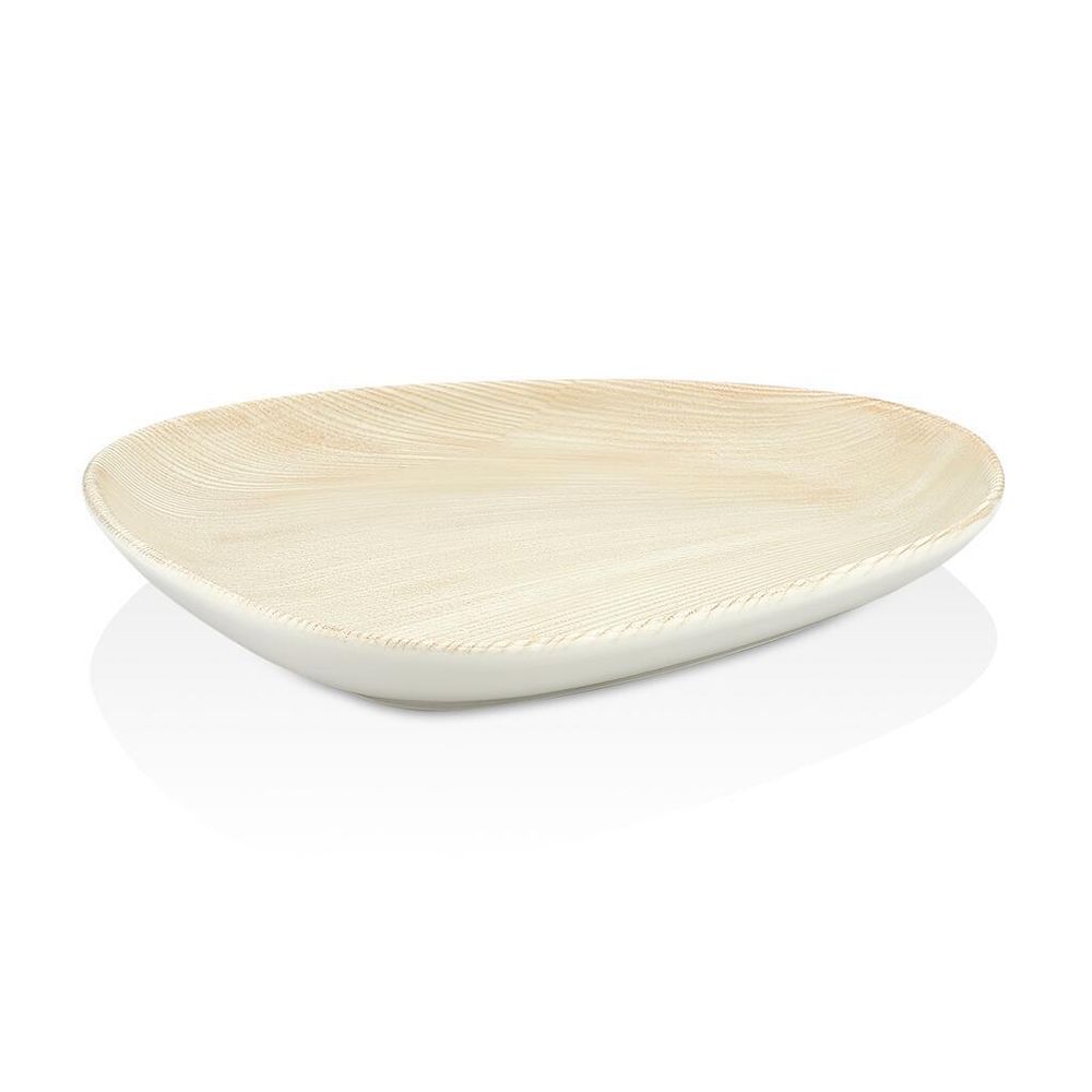Тарелка 26*22,5 см h2,7 см овальная Velho Island Ivory By Bone Innovation [6]