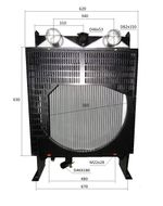 Радиатор охлаждения Ricardo R6105AZLDS1; TDK 110 6LT /Radiator Assembly