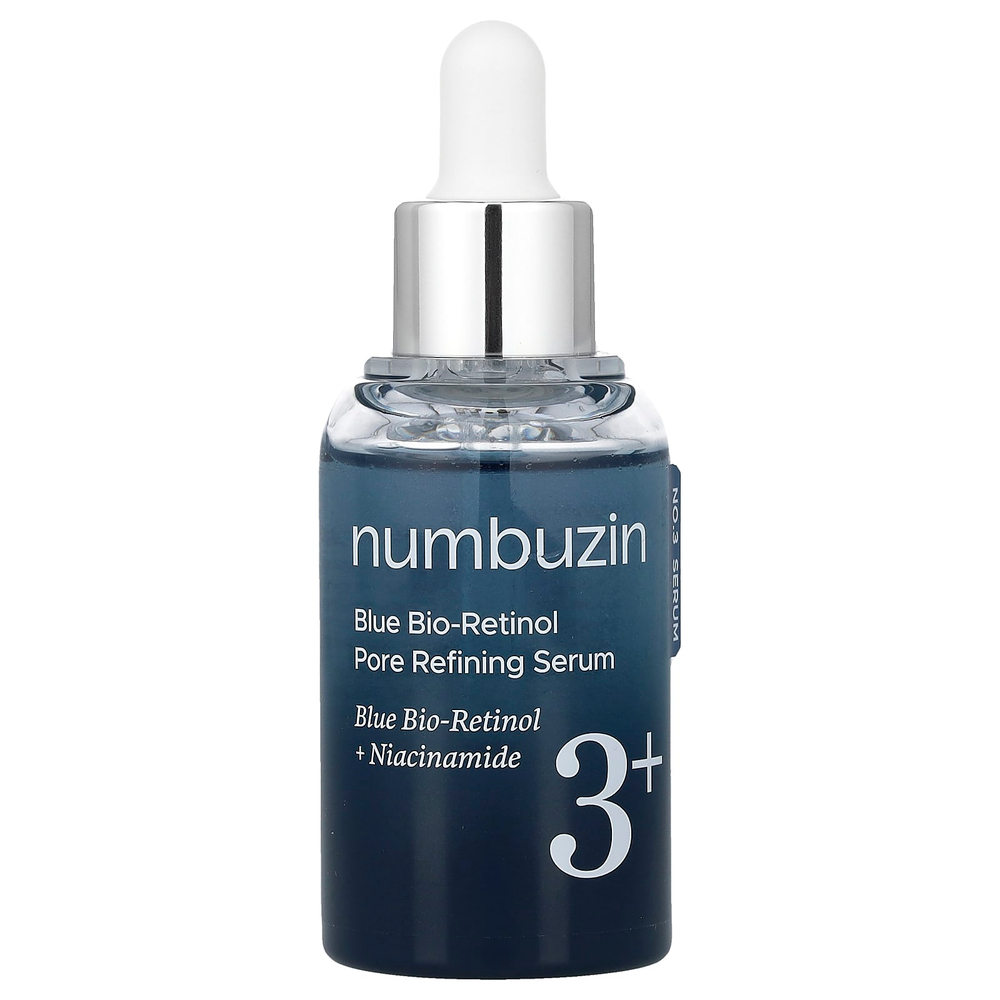 Numbuzin, No.3 Blue Bio-Retinol, сыворотка для очищения пор, 30 мл (1,01 жидк. унции)