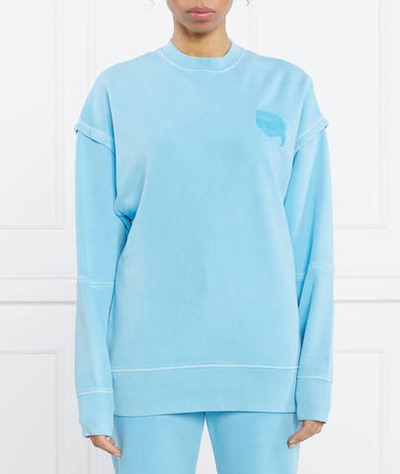 Худи ikonik 2.0 tonal Karl Lagerfeld - голубой(231W1817)
