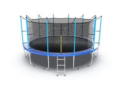 EVO JUMP Internal 16ft (Blue) Батут с внутренней сеткой и лестницей, диаметр 16ft (синий)