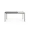Стол Atta 120 (180) x80 серый керамический Vulcano Roca